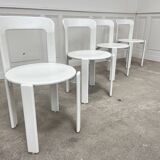 Set of off-white vintage chairs