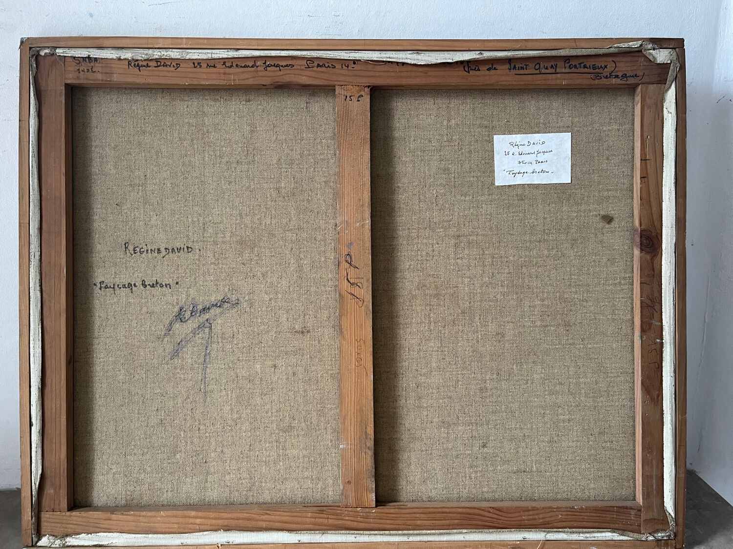 Breton Landscape, oil on canvas, signed Régine David