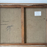 Breton Landscape, oil on canvas, signed Régine David