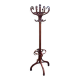 mahogany parrot coat rack