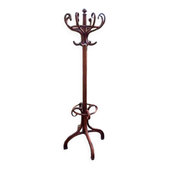 mahogany parrot coat rack