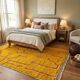 Berber Carpet Mustard - 273 x 190 cm