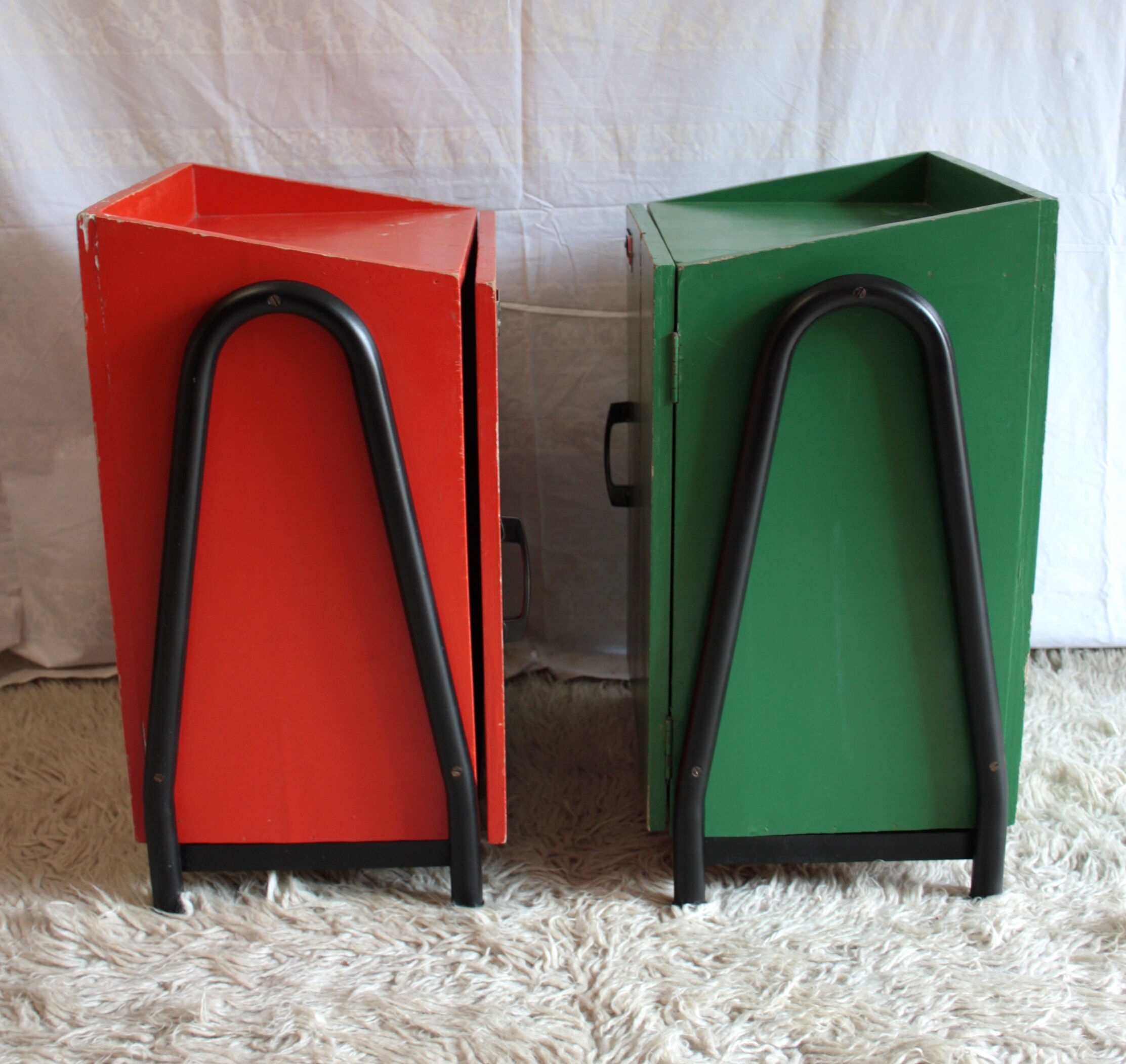 Bedside of boarding school (pair) - 50 years