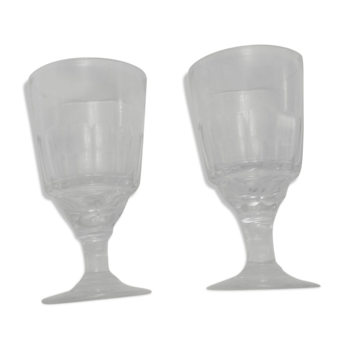 Lot de 2 verres bistrot vintage