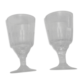 Lot de 2 verres bistrot vintage