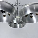 Space Age, Large metal and plastic chandelier by Studioluce. Italy 1970s