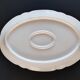 White porcelain oval dish around 1900 38 x 26 cm