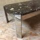 Table basse marbre & inox « Roche Bobois » - années 70