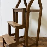 Stool transforming into a step ladder.