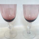 Set of 5 vintage pink wine glasses – 1970s