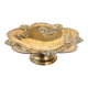 Brass Footed Bowl | Antique Art Nouveau Floral Motif