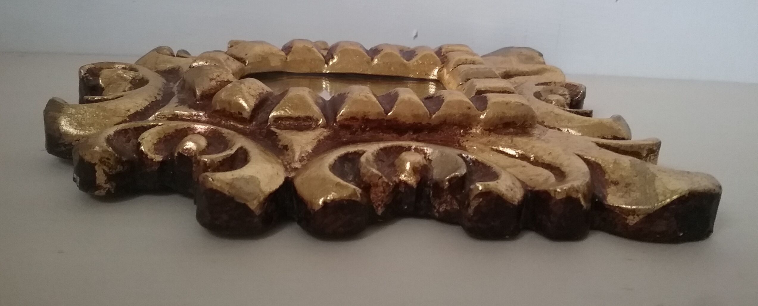 Wooden mirror - 15x13cm