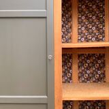 Parisian solid oak wardrobe 1960