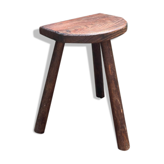 Tabouret de ferme brutaliste tripode