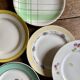 Lot de 12 assiettes plates vintage dépareillées