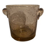 Biot ice bucket in bubbled glass Lila