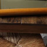 Large rectangular wooden mirror tray with vintage gilding