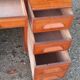 American desk with curtains 8 drawers 2 shelves oak 50s vintage