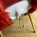 Pelfran chair in red moumoute
