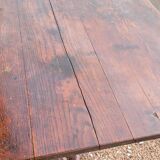 Antique cast iron bistro restaurant pedestal table - 1900s
