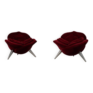 paire de fauteuils 'Rose' - 1990