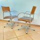Paire de fauteuils 1980 réglables en hauteur