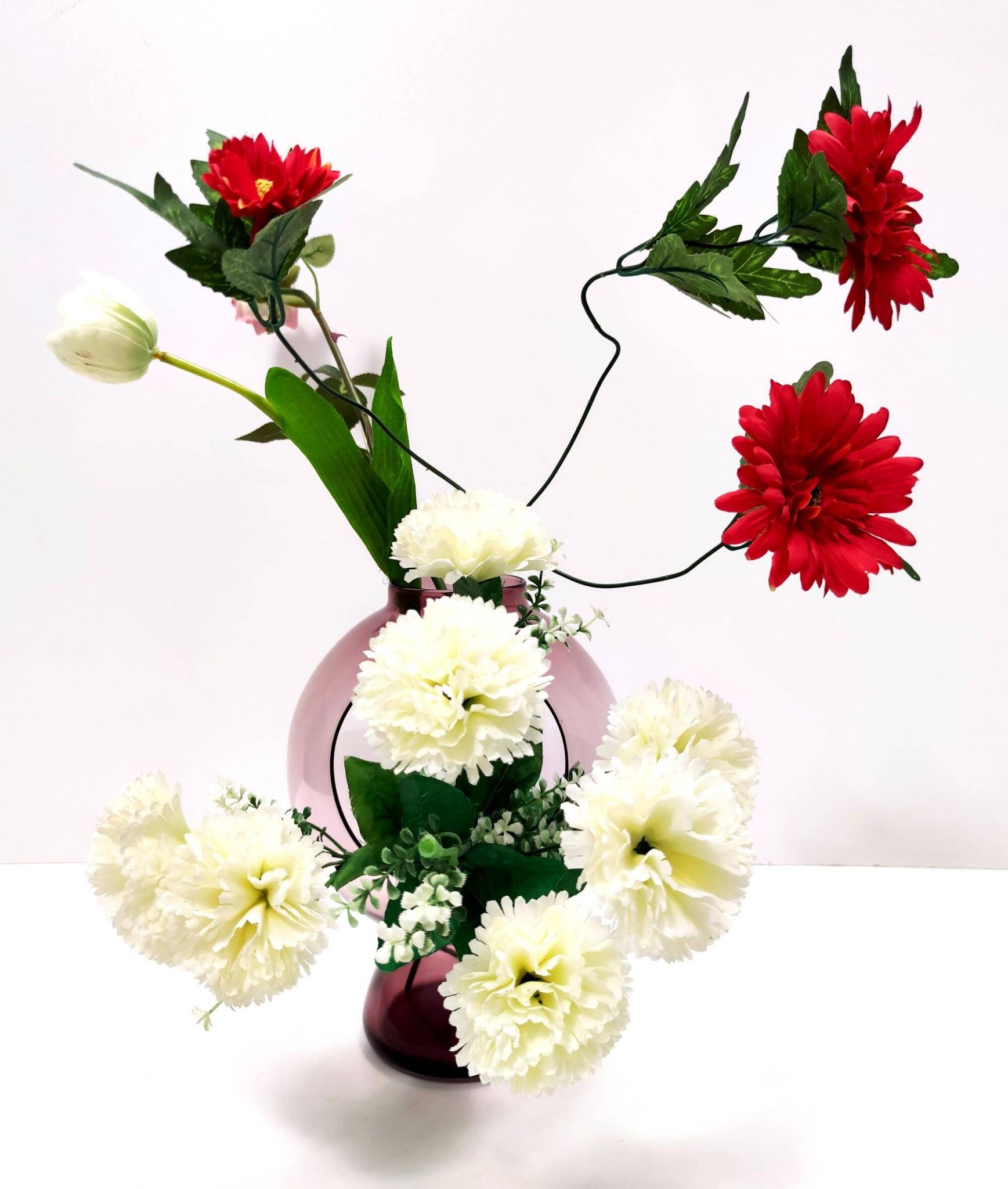 Old Rose Murano Glass Vase with a Hole, Italy