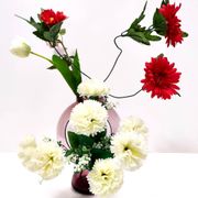 Old Rose Murano Glass Vase with a Hole, Italy