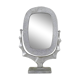 Old large Psyche Gothic table mirror in cast aluminum, Brutalist Mexican style. 70