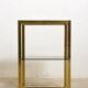 Showcase vintage brass and glass smoked by Romeo Rega 1970 s