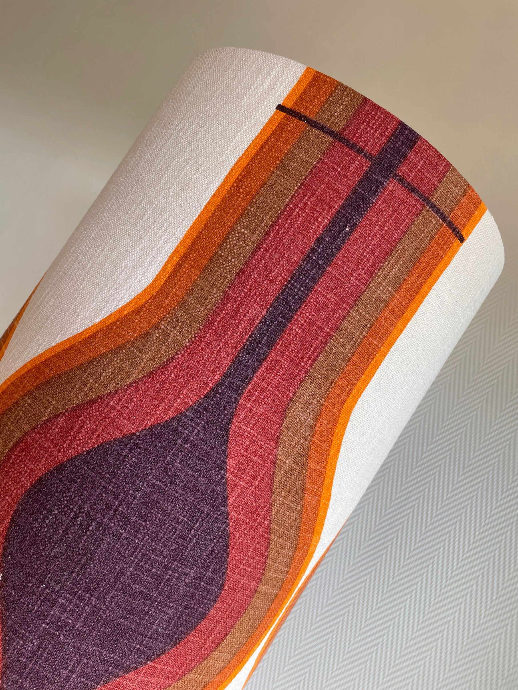 Lampshade Metropolis fabric 70s