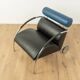 Fauteuil en chrome et cuir Zyklus par Peter Maly pour COR, 1984