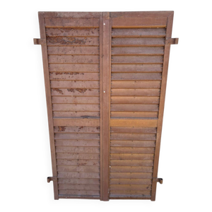 Volets tôle à persiennes