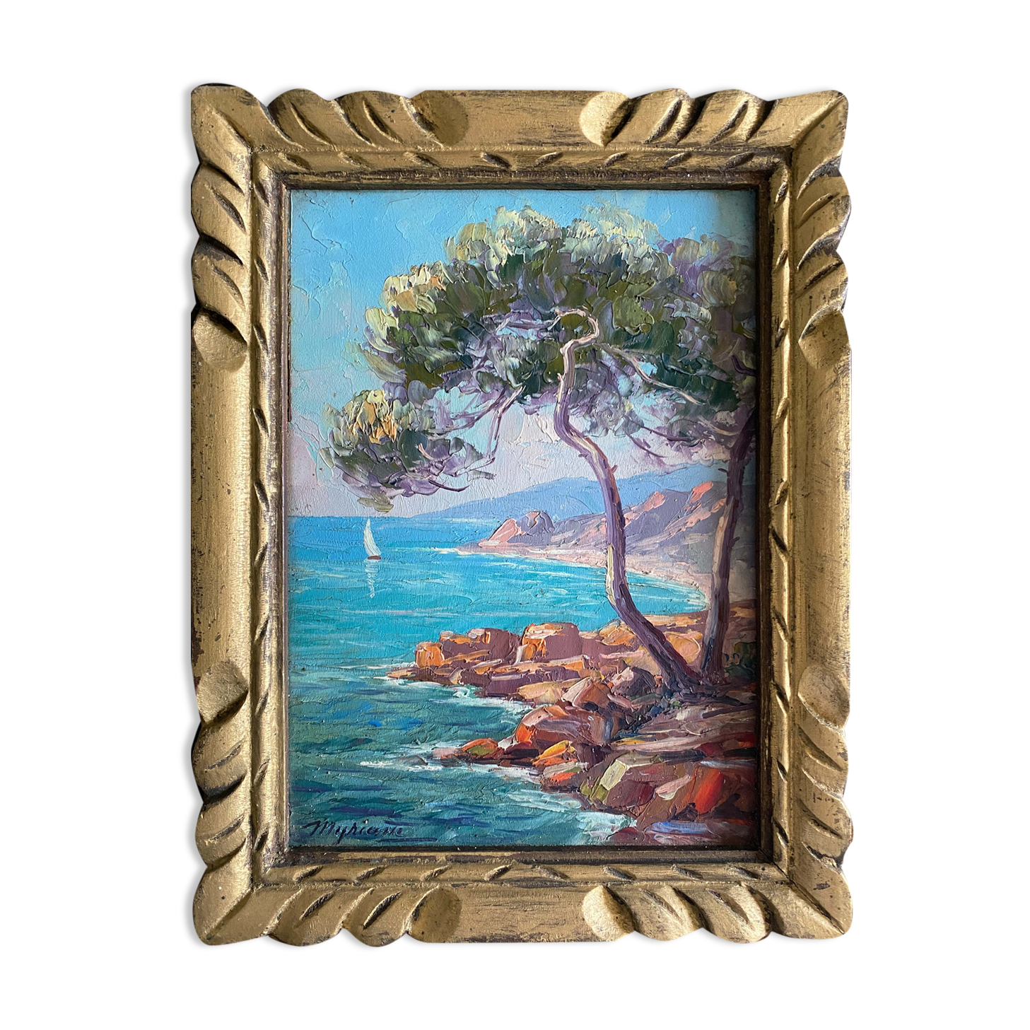 Table HSP Mediterranean Marine Signed around 1950