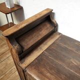 Church bench wooden chest 18th