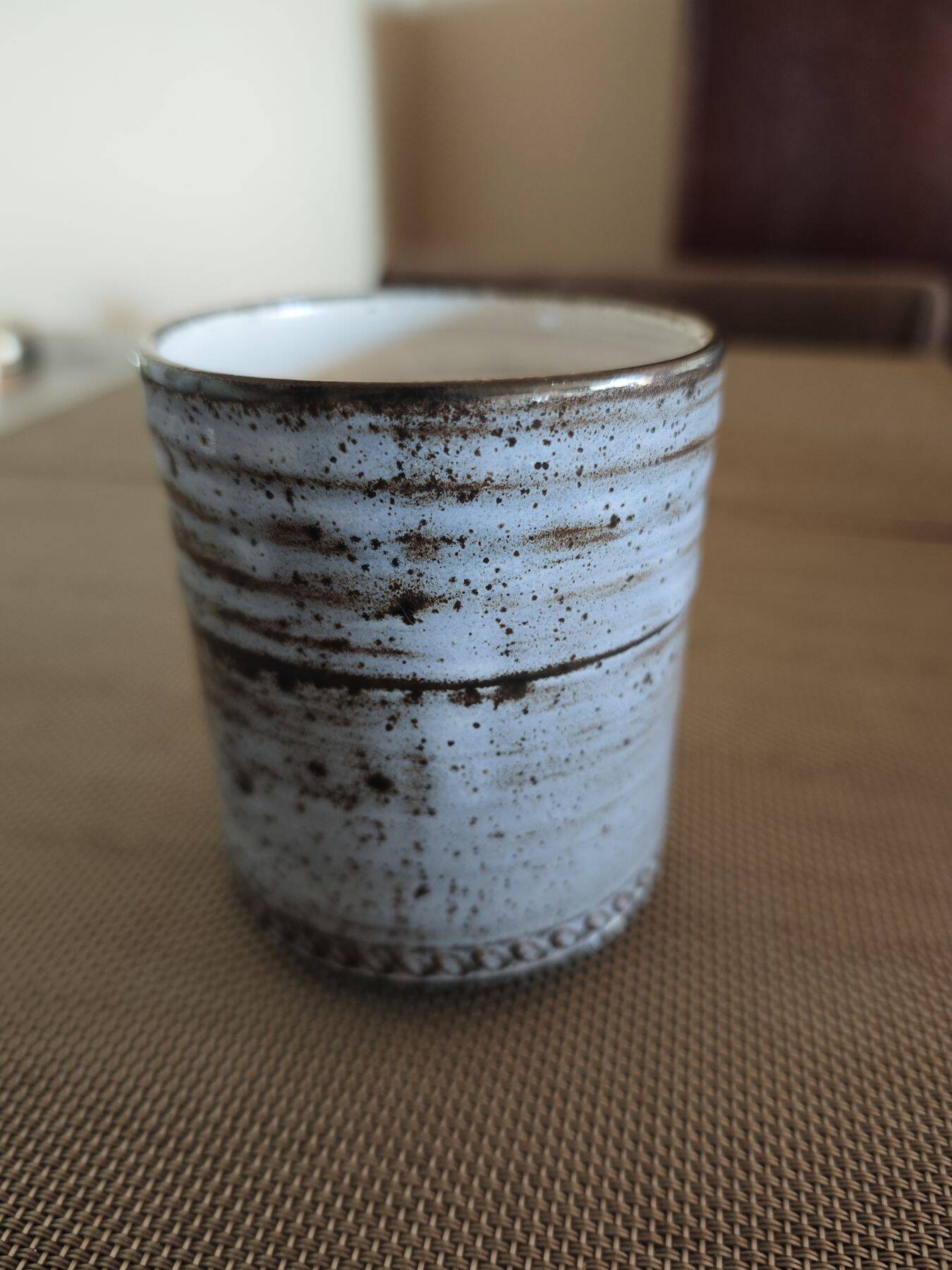 Enameled cup - Roger Collet - Vallauris - 1960s