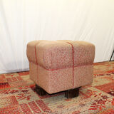 Pouf art déco de jindřich halabala, années 1950, tchécoslovaquie