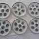 6 Plates oysters mills wolves 430112 shade of gray faience L1