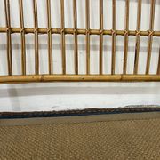 Vintage bamboo and rattan headboard
