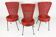 3 rattan and metal chairs 1950