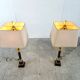 Paire de lampes de table vintage Hollywood Regency, 1970