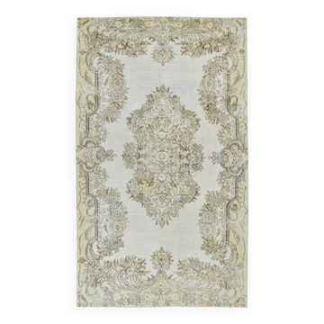 6x11 Beige & Cream Classic Turkish Rug, 194x328Cm