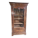 19th Century Walnut Library Display Cabinet with 1 Door