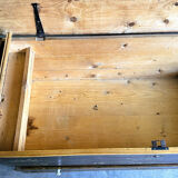 Antique 1903 French wedding chest trunk coffer, 1903 France.