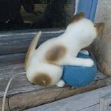 Lampe de chevet enfant Vintage Allemagne  chat avec balle