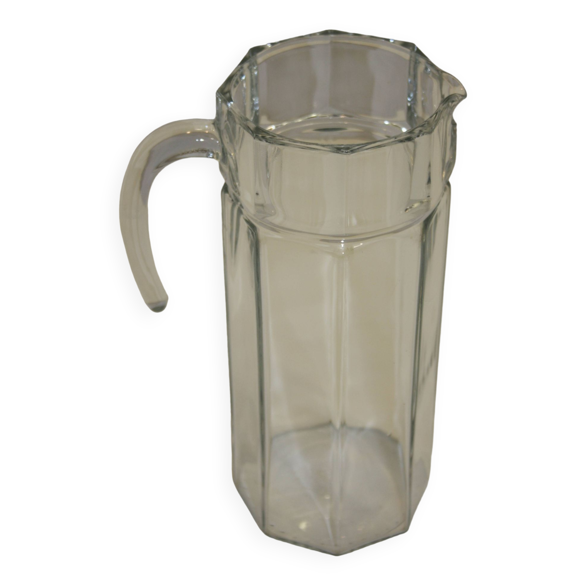 Vintage glass water pitcher