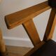 Pair of grey wooden Scandinavian chairs