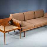 Danish Teak Fd 417 3 Seats Sofa Model Minerva by Peter Hvidt and Orla Molgaard-Nielsen for France &