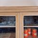 GLASS CABINET IN SOLID OAK