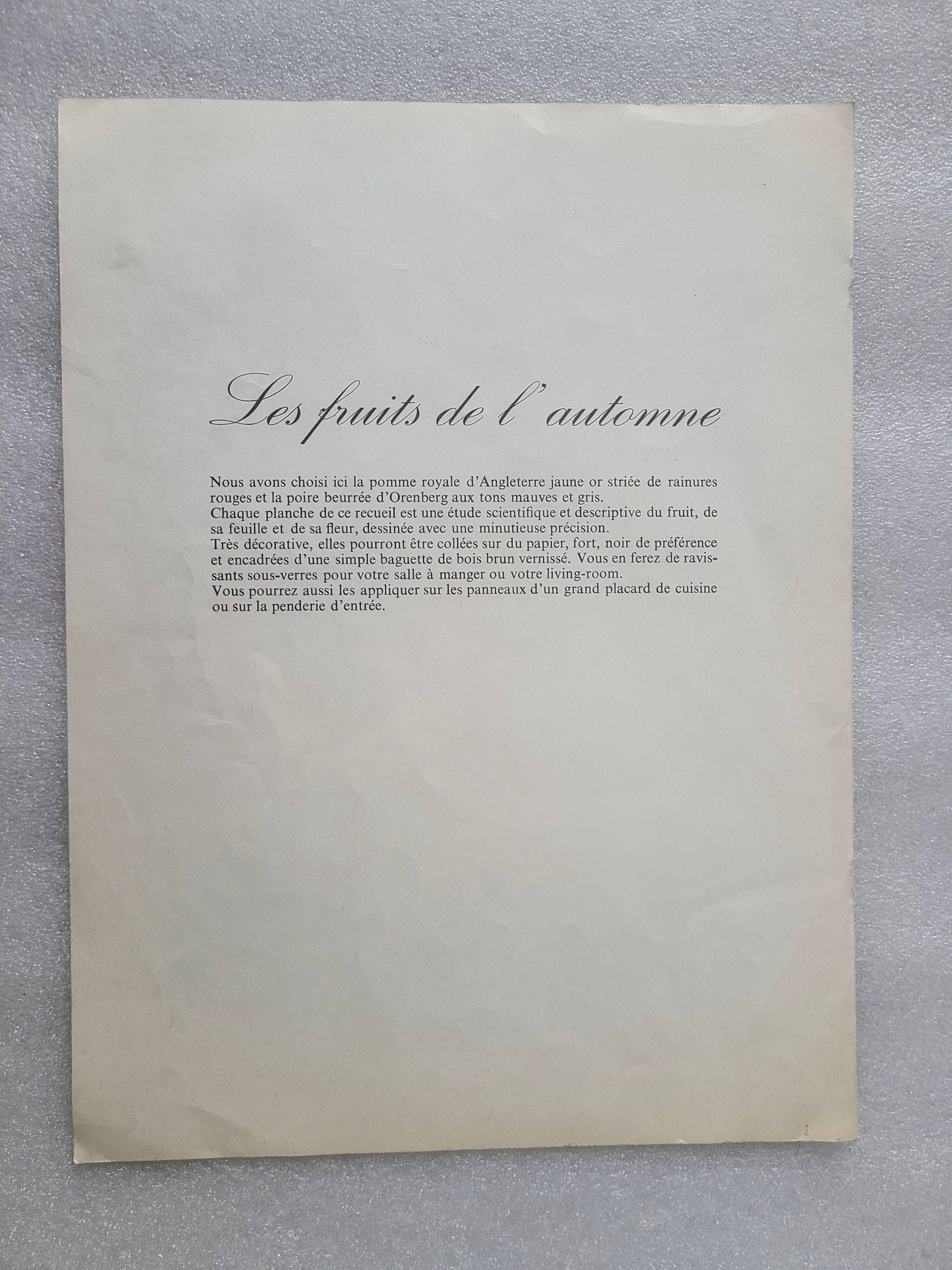 Posters The fruits of the king's garden and the fruits of autumn